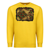 Lemon christmas trees and leopard background Premium Sweatshirt - BundleAndBundleShop