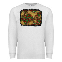 Oatmeal Heather christmas trees and leopard background Premium Sweatshirt - BundleAndBundleShop