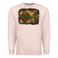 Pale Pink christmas trees and leopard background Premium Sweatshirt - BundleAndBundleShop