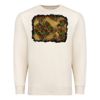 Sandshell christmas trees and leopard background Premium Sweatshirt - BundleAndBundleShop