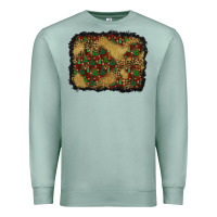 Seafoam christmas trees and leopard background Premium Sweatshirt - BundleAndBundleShop