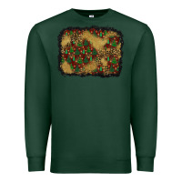 Sports Green christmas trees and leopard background Premium Sweatshirt - BundleAndBundleShop