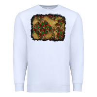 White christmas trees and leopard background Premium Sweatshirt - BundleAndBundleShop
