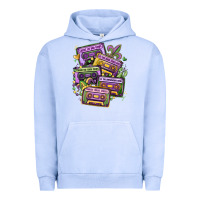 Pigment Grape Ice mardi gras cassette tapes Urban Hoodie - MaliasSmallBusiness