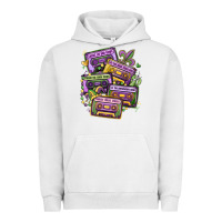 Pigment Lunar Rock mardi gras cassette tapes Urban Hoodie - MaliasSmallBusiness