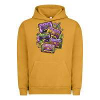 Pigment Peanut Butter mardi gras cassette tapes Urban Hoodie - MaliasSmallBusiness