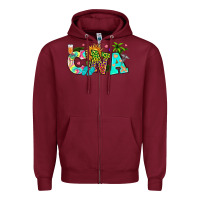 Burgundy summer cna Zipper Hoodie - texasbilliewilder