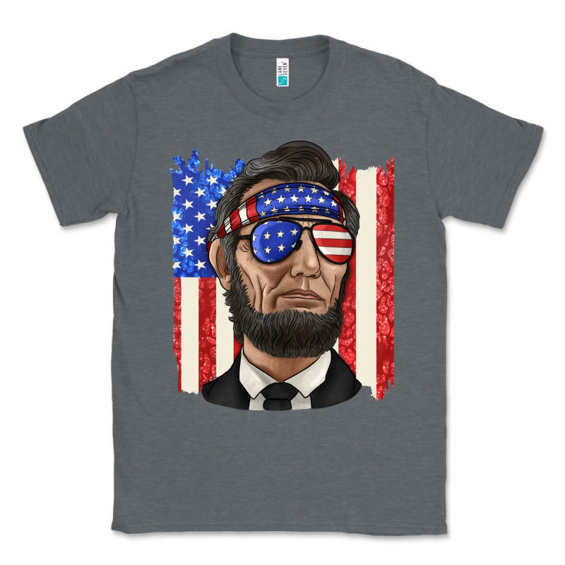 American Flag With Lincoln Classic Tee by texasbilliewilder | Teevron