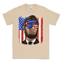 Mushroom American flag with lincoln Classic Tee - texasbilliewilder
