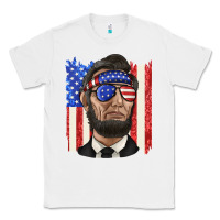 White American flag with lincoln Classic Tee - texasbilliewilder
