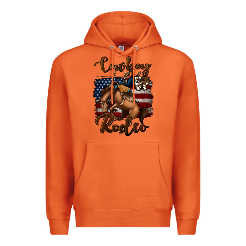 Cowboy Up Rodeo Bucking Bronco Premium Hoodie by Jasminsmagicworld | Teevron