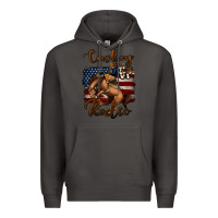 Smoke Cowboy Up Rodeo Bucking Bronco Premium Hoodie - Jasminsmagicworld