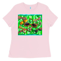 Bubblegum Pink sunglasses Ladies Tee - BarkalooDesign