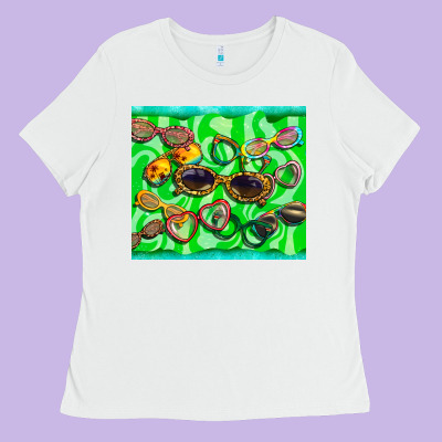 Sunglasses Ladies Tee Designed By Barkaloodesign