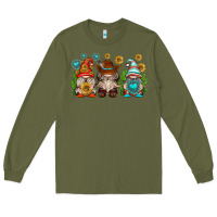 Army Green western gnomies Long Sleeve Tee - texasbilliewilder
