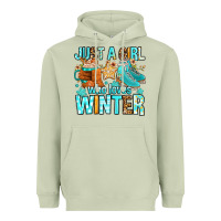 Matcha just a girl who loves winter Heavyweight Hoodie - FaDigitalArtStudio