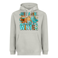 Moon Dust just a girl who loves winter Heavyweight Hoodie - FaDigitalArtStudio