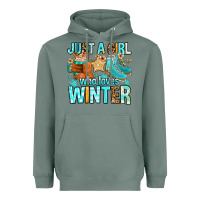 Sage just a girl who loves winter Heavyweight Hoodie - FaDigitalArtStudio