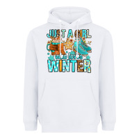 White just a girl who loves winter Heavyweight Hoodie - FaDigitalArtStudio