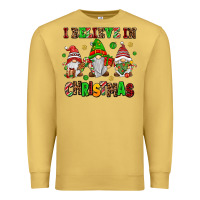 Antique Gold i believe in christmas Premium Sweatshirt - AdoDesignShop