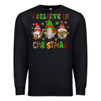 Black i believe in christmas Premium Sweatshirt - AdoDesignShop