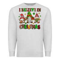 Dove Grey i believe in christmas Premium Sweatshirt - AdoDesignShop