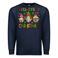Navy i believe in christmas Premium Sweatshirt - AdoDesignShop