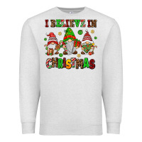 Oatmeal Heather i believe in christmas Premium Sweatshirt - AdoDesignShop
