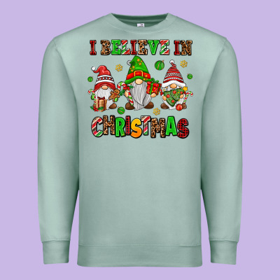 I Believe In Christmas Premium Sweatshirt Designed By Adodesignshop