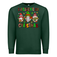 Sports Green i believe in christmas Premium Sweatshirt - AdoDesignShop