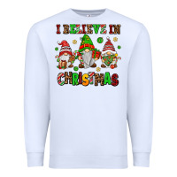 White i believe in christmas Premium Sweatshirt - AdoDesignShop