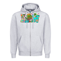 Heather Grey summer lpn Zipper Hoodie - texasbilliewilder