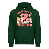 Forest Green cupid's favorite teacher Urban Hoodie - MaliasSmallBusiness