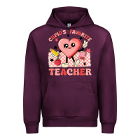 Mauve Wine cupid's favorite teacher Urban Hoodie - MaliasSmallBusiness