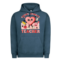 Pigment Midnight Navy cupid's favorite teacher Urban Hoodie - MaliasSmallBusiness