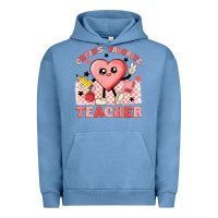 Pigment Pebble Blue cupid's favorite teacher Urban Hoodie - MaliasSmallBusiness