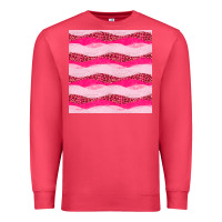 Cardinal valentines day glitter and leopard seamless pattern Premium Sweatshirt - BundleAndBundleShop