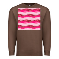 Chestnut valentines day glitter and leopard seamless pattern Premium Sweatshirt - BundleAndBundleShop