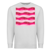 Dove Grey valentines day glitter and leopard seamless pattern Premium Sweatshirt - BundleAndBundleShop