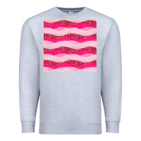Heather Grey valentines day glitter and leopard seamless pattern Premium Sweatshirt - BundleAndBundleShop