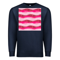 Navy valentines day glitter and leopard seamless pattern Premium Sweatshirt - BundleAndBundleShop