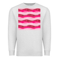 Oatmeal Heather valentines day glitter and leopard seamless pattern Premium Sweatshirt - BundleAndBundleShop