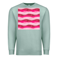 Seafoam valentines day glitter and leopard seamless pattern Premium Sweatshirt - BundleAndBundleShop
