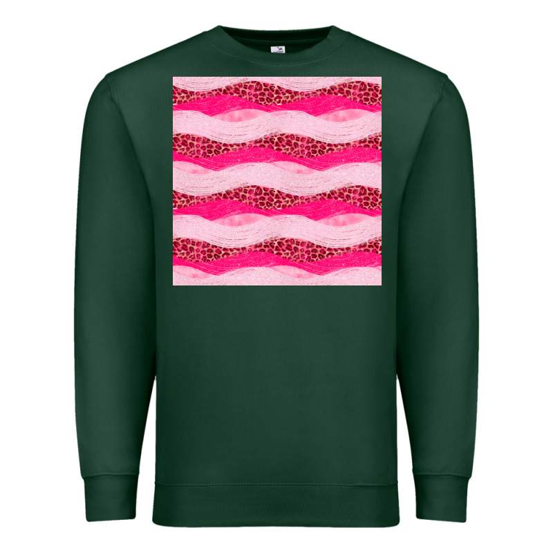 Valentines Day Glitter And Leopard Seamless Pattern Premium Sweatshirt by BundleAndBundleShop | Teevron