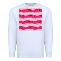 White valentines day glitter and leopard seamless pattern Premium Sweatshirt - BundleAndBundleShop