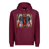 Burgundy Lady of Guadalupe 4th of july Premium Hoodie - Jasminsmagicworld