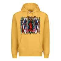 Mustard Lady of Guadalupe 4th of july Premium Hoodie - Jasminsmagicworld