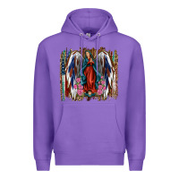 Purple Lady of Guadalupe 4th of july Premium Hoodie - Jasminsmagicworld