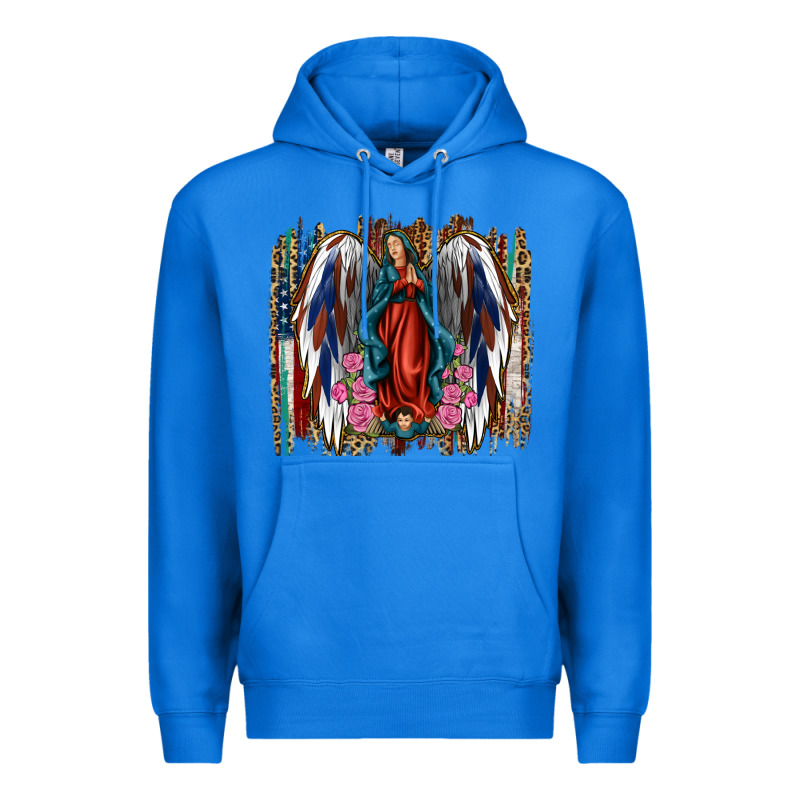 Lady Of Guadalupe 4th Of July Premium Hoodie by Jasminsmagicworld | Teevron