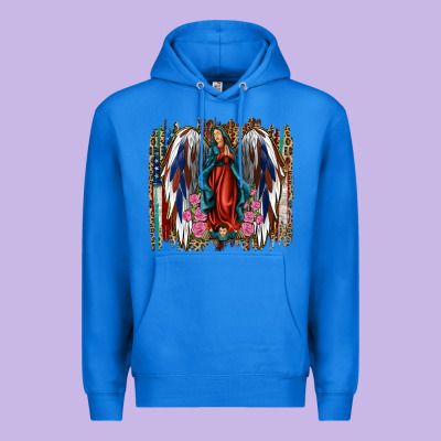 Lady Of Guadalupe 4th Of July Premium Hoodie Designed By Jasminsmagicworld
